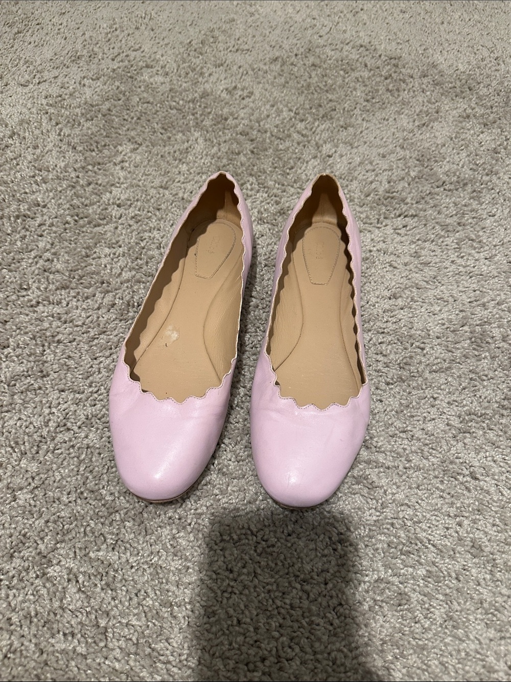 Chloe Women’s Scalloped Ballet Flats - lace dance